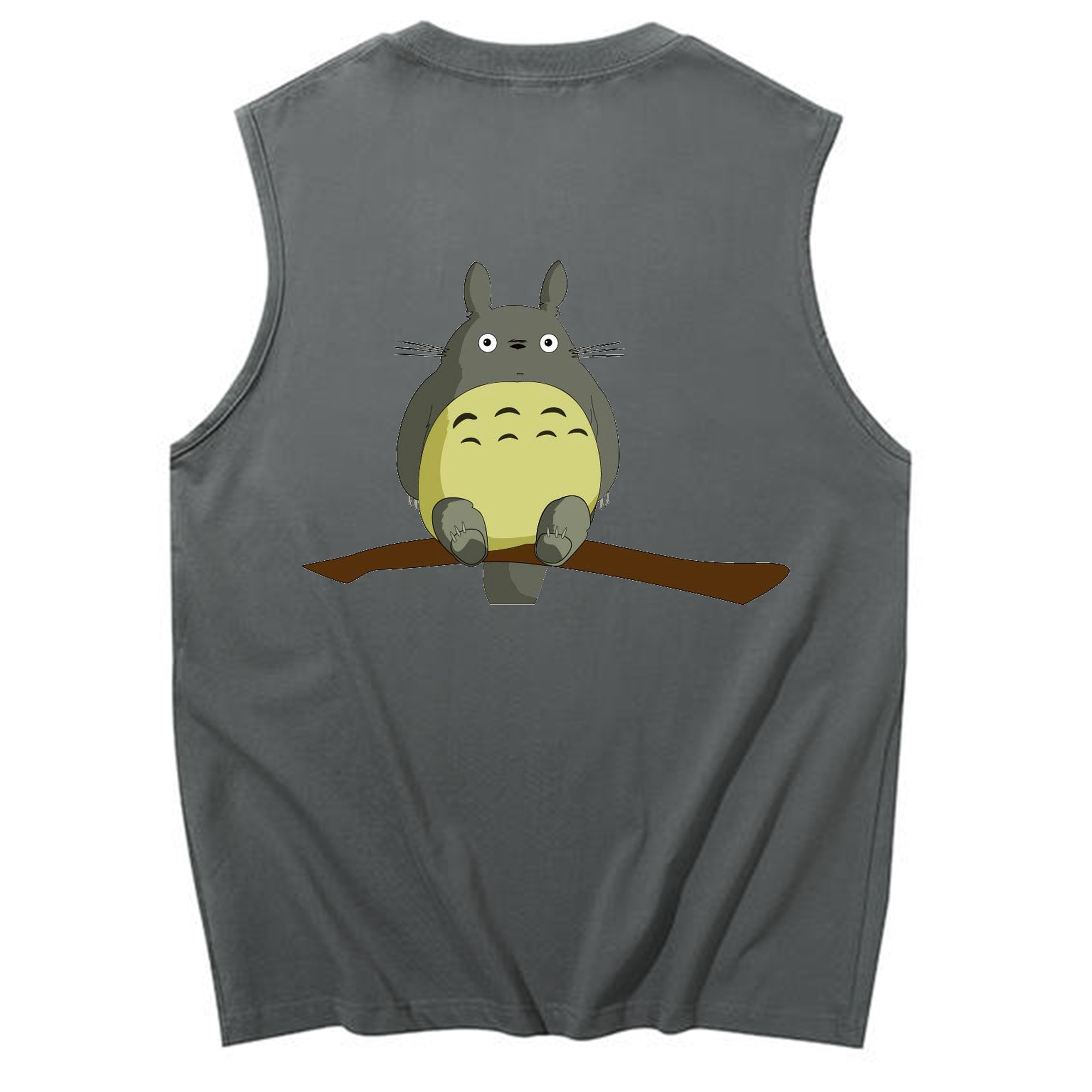 （画像用） となりのトトロ 草壁メイ 草壁サツキ My Neighbor Totoro Satsuki Kusakabe Mei Kusakabe コットン100％タンクトップ（背面プリント）